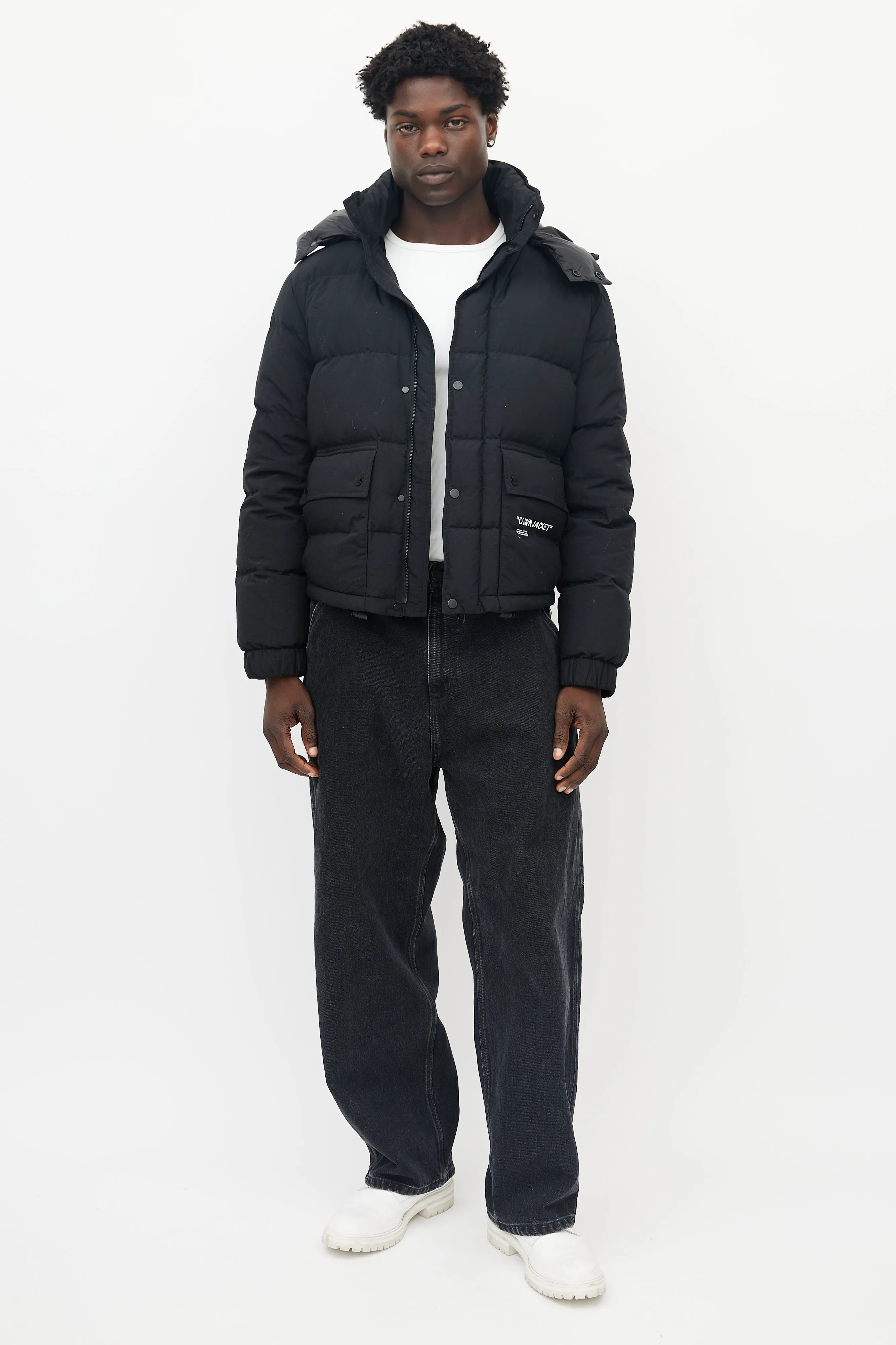 Black Down Puffer Jacket