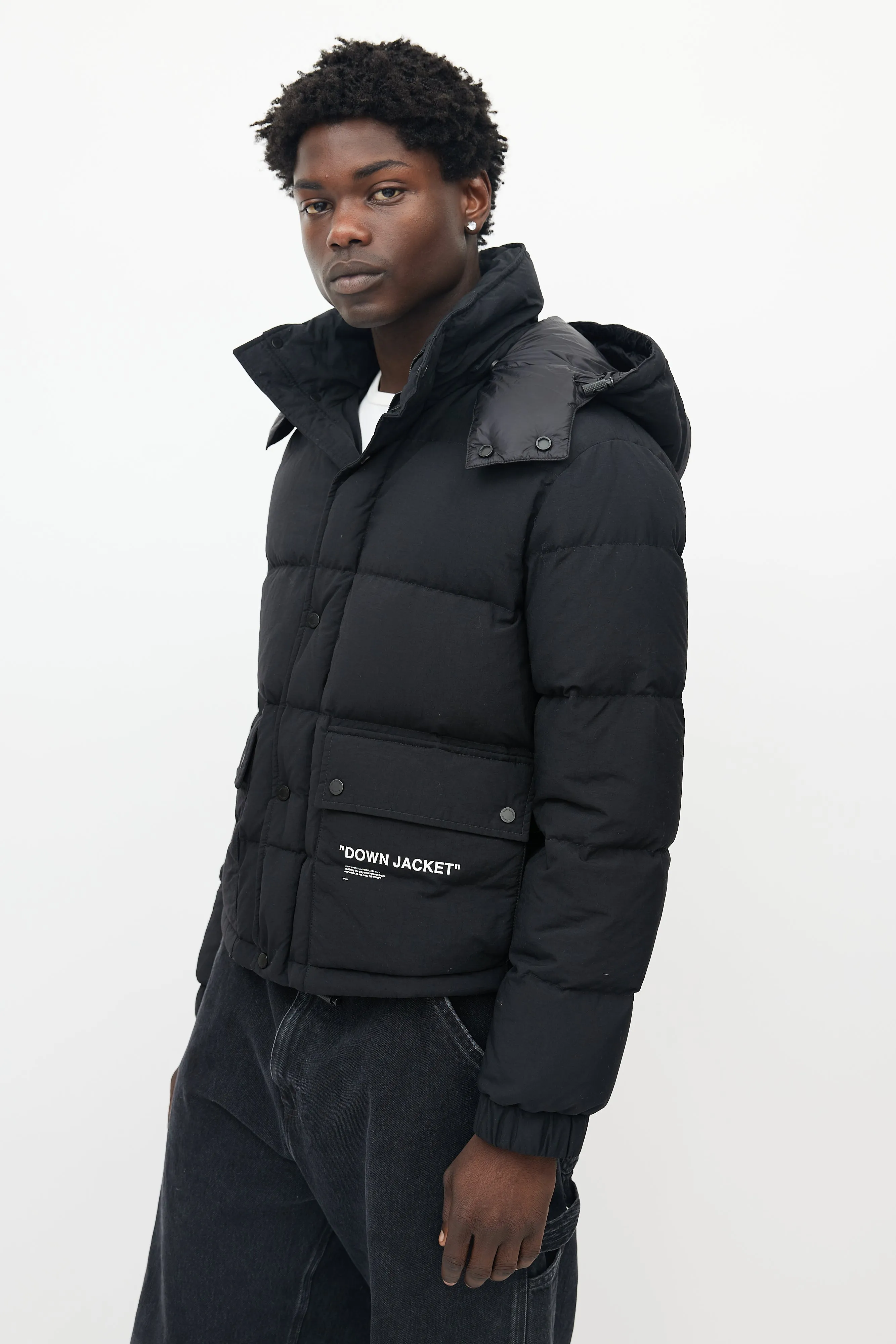 Black Down Puffer Jacket