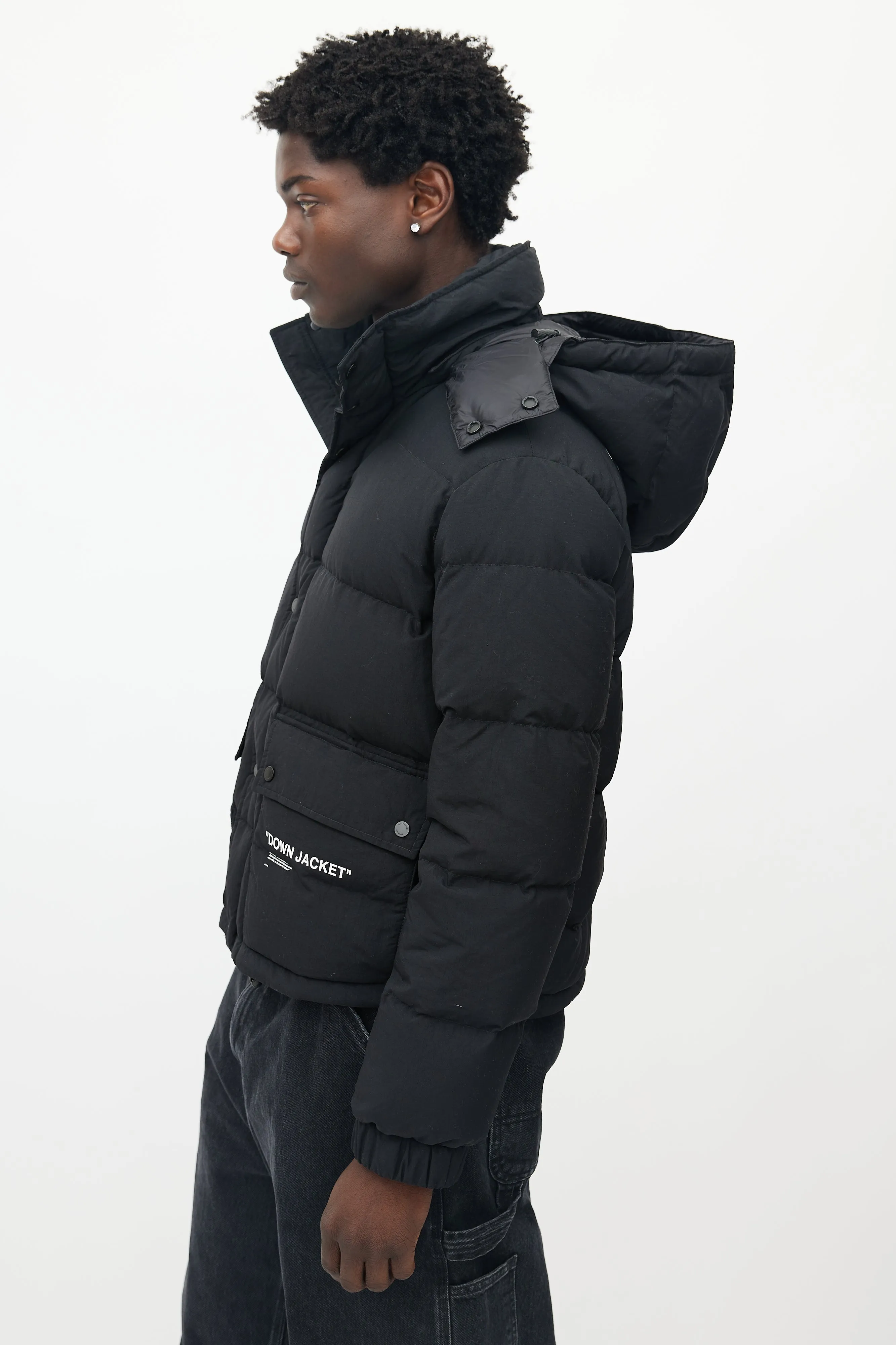 Black Down Puffer Jacket