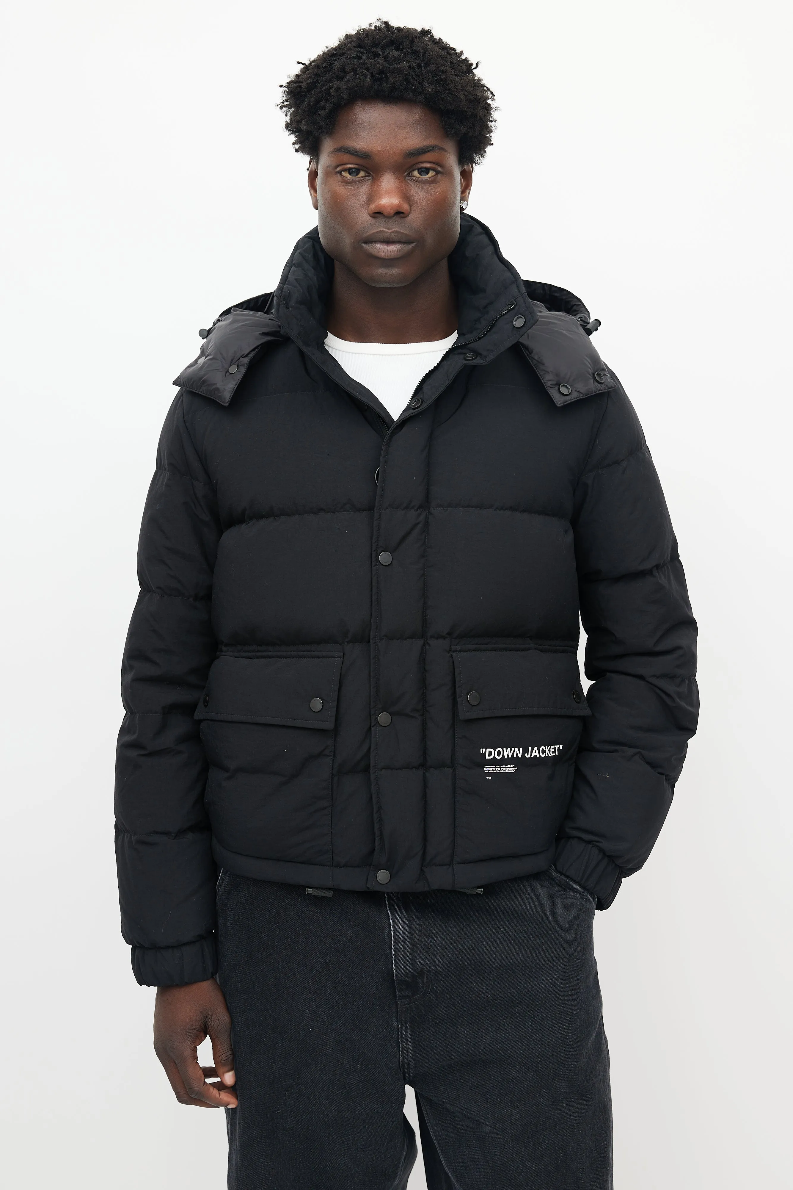 Black Down Puffer Jacket