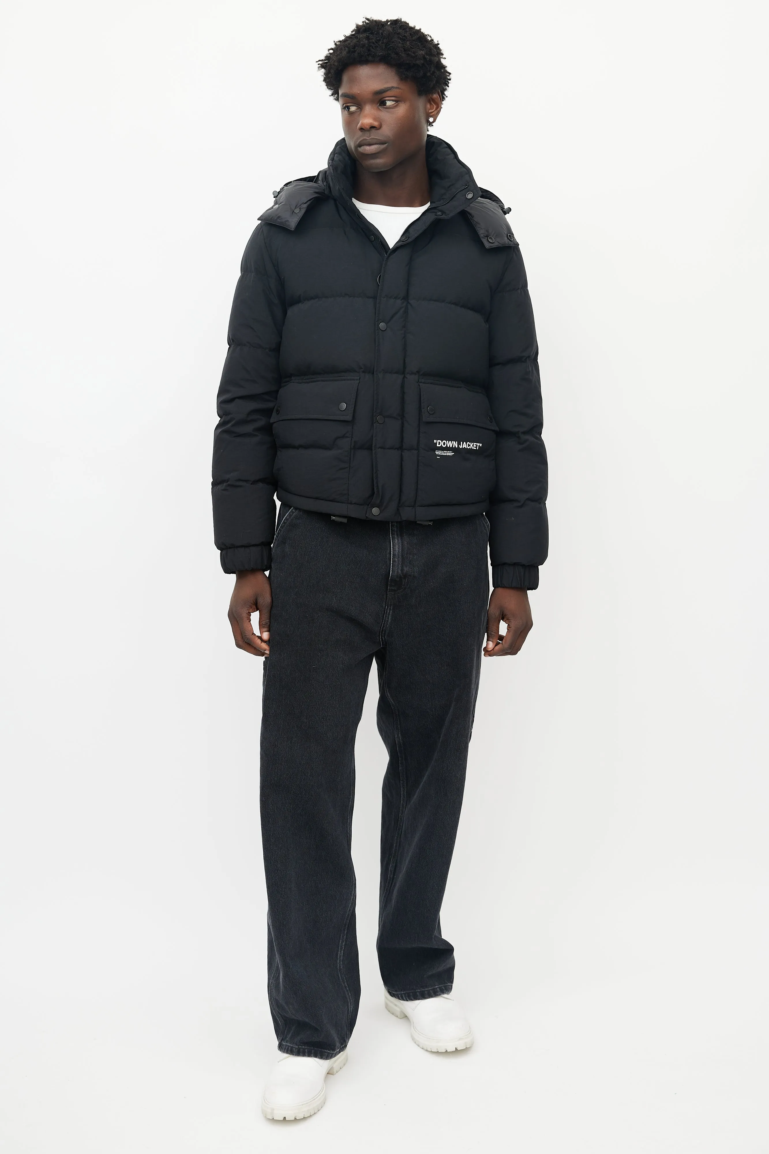 Black Down Puffer Jacket