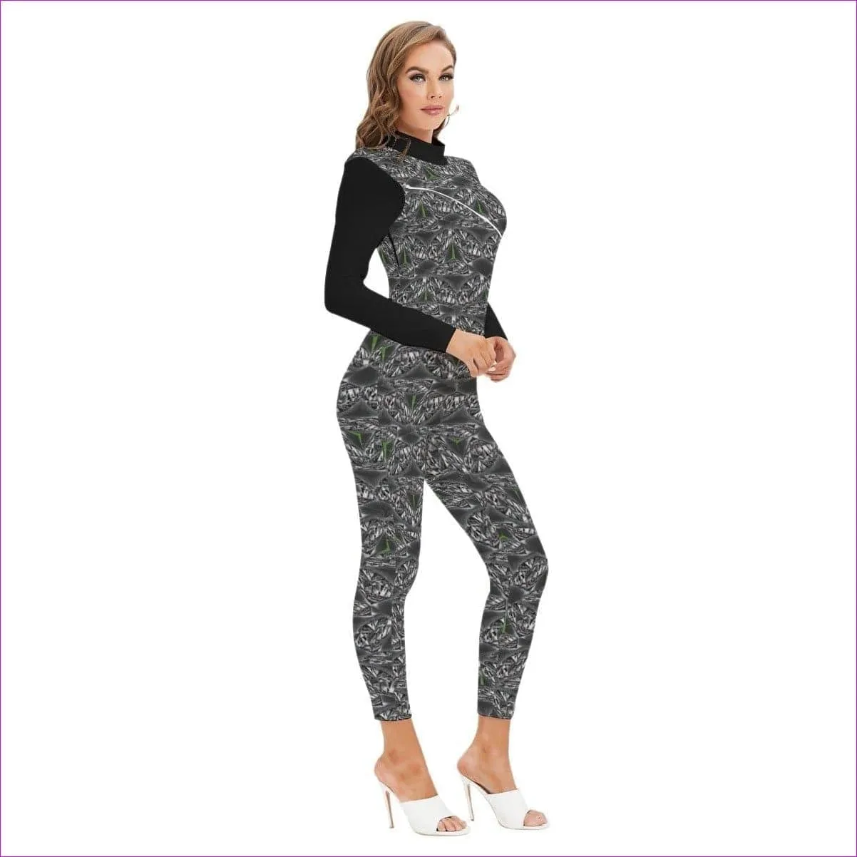 Black Ice Womens Zipper Jumpsuit