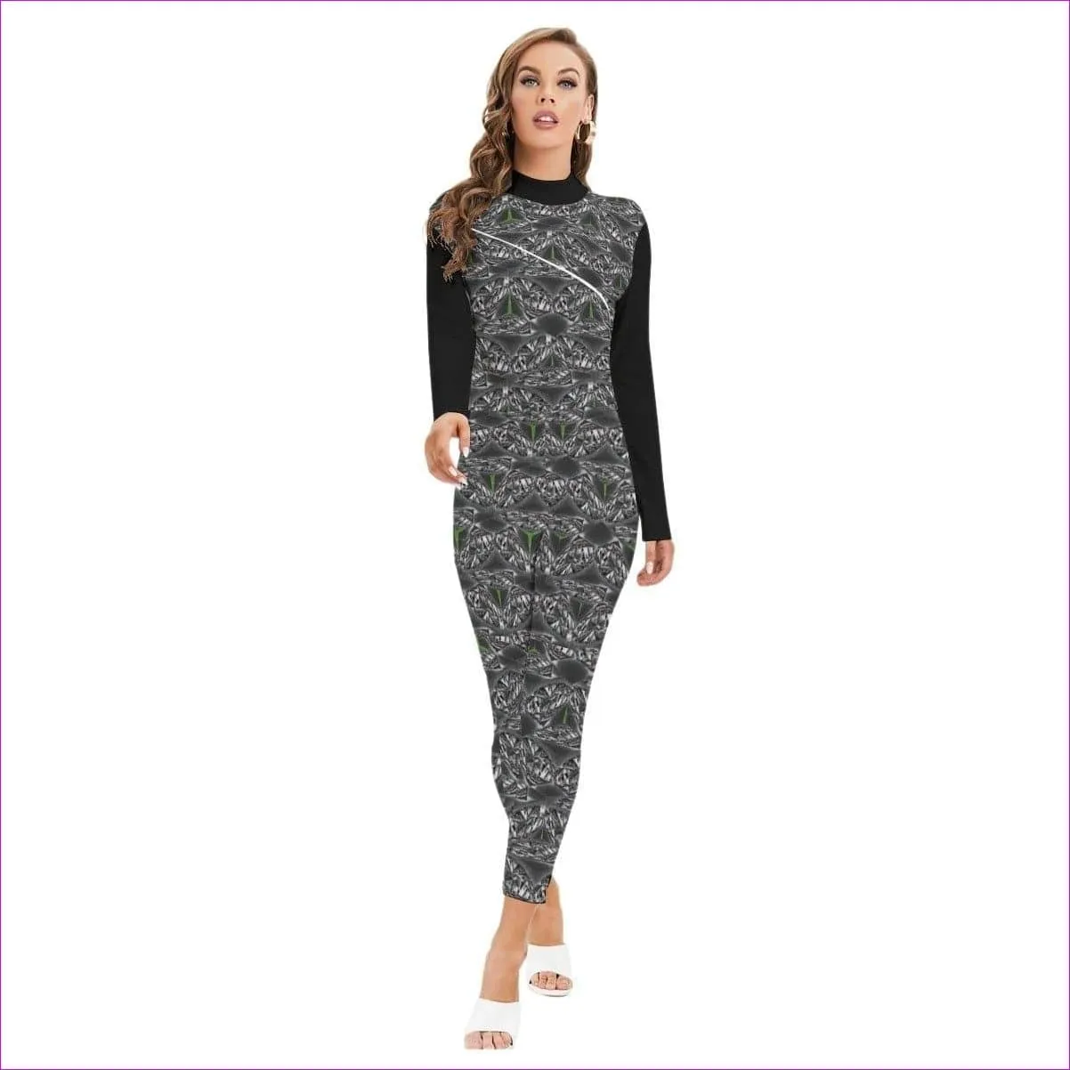 Black Ice Womens Zipper Jumpsuit