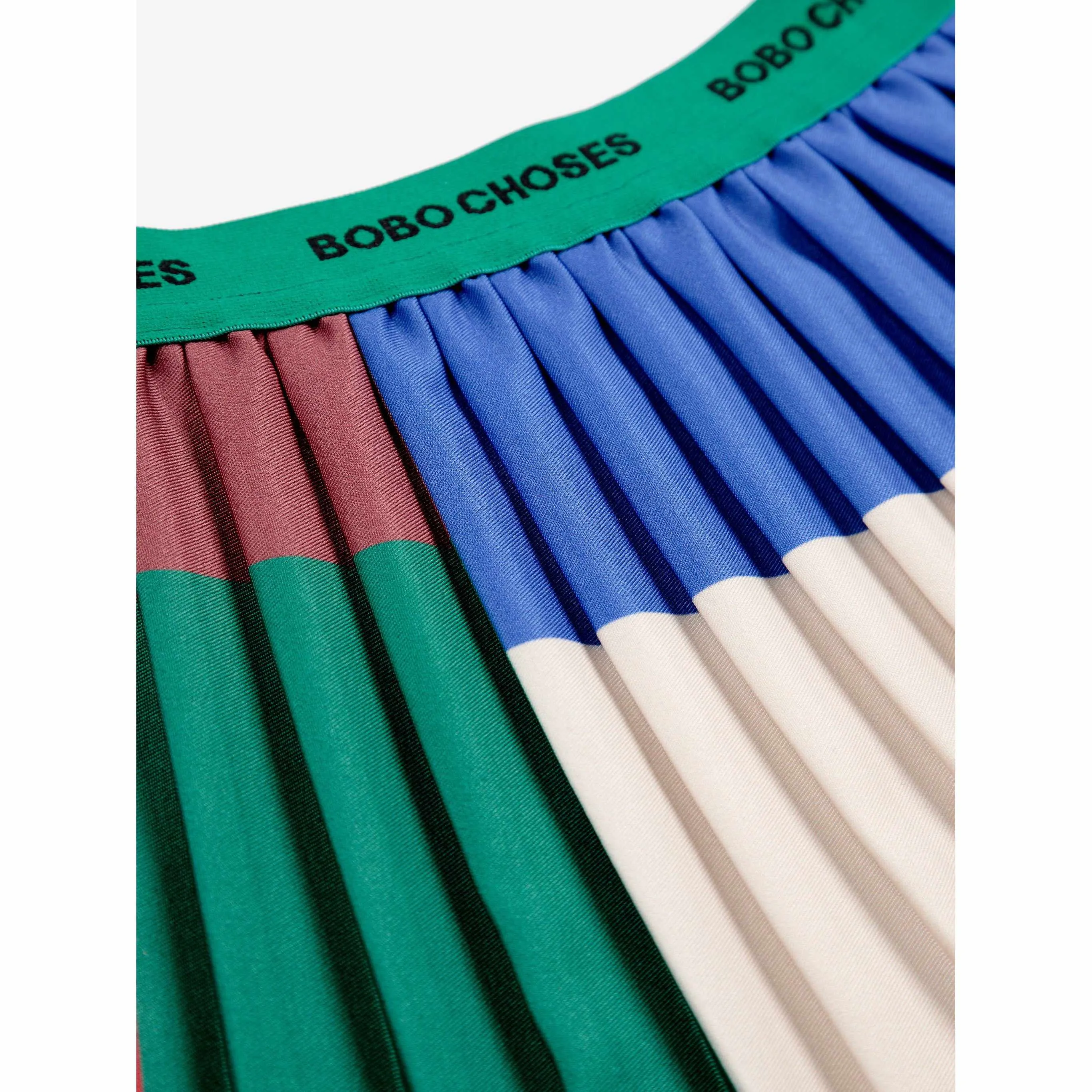 Bobo Choses - Colour Block pleated woven skirt