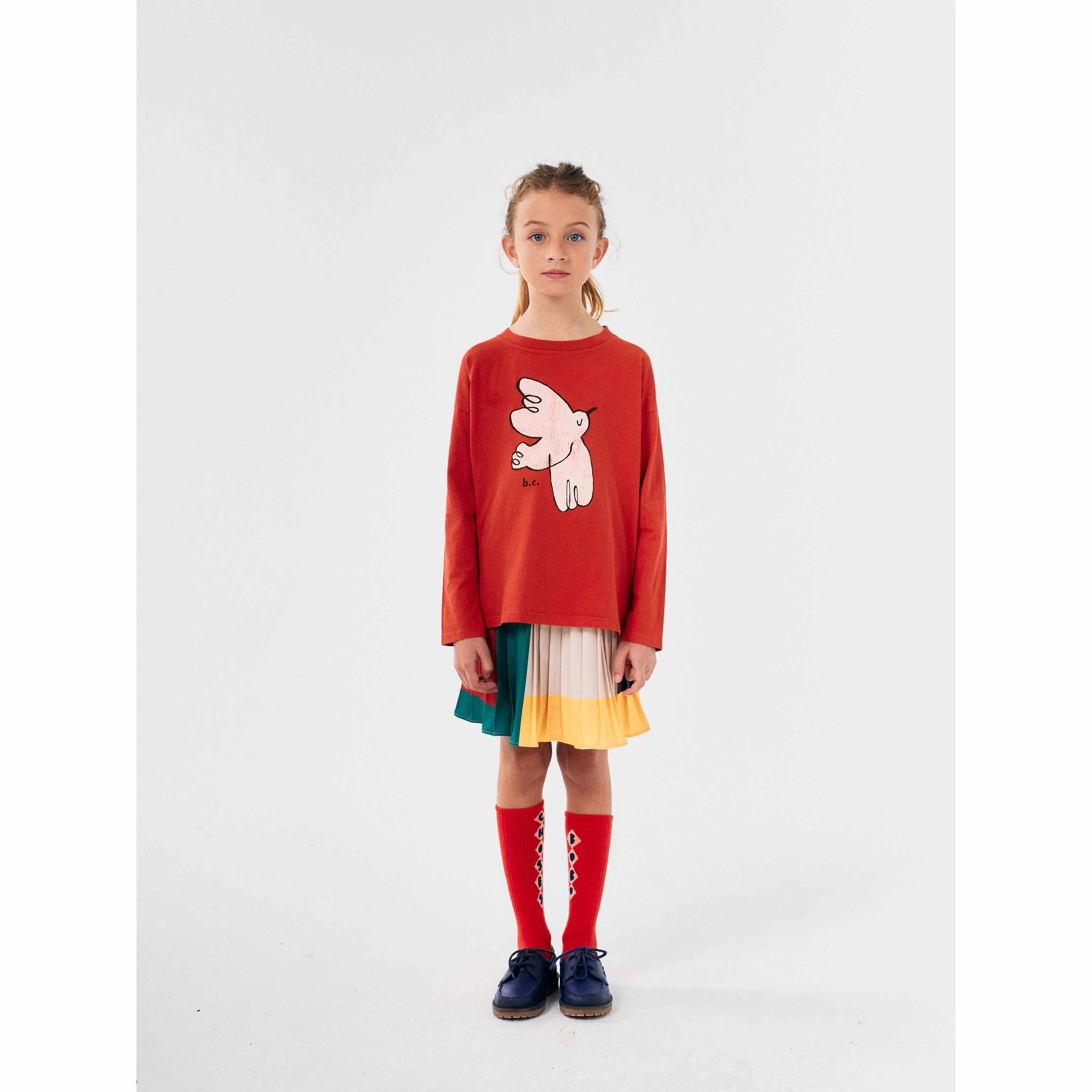 Bobo Choses - Colour Block pleated woven skirt