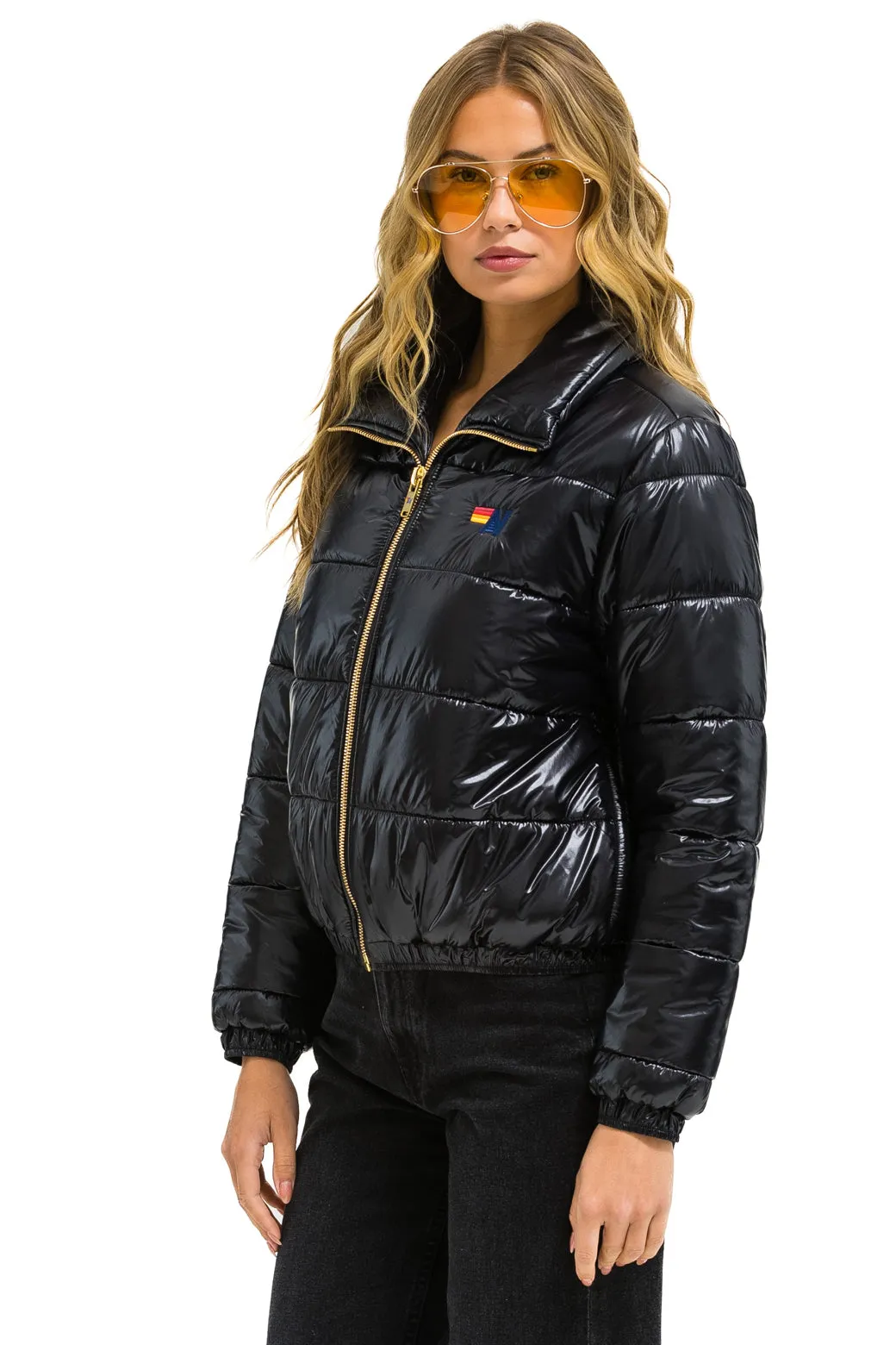 BOLT LUXE APRES PUFFER JACKET - GLOSSY BLACK