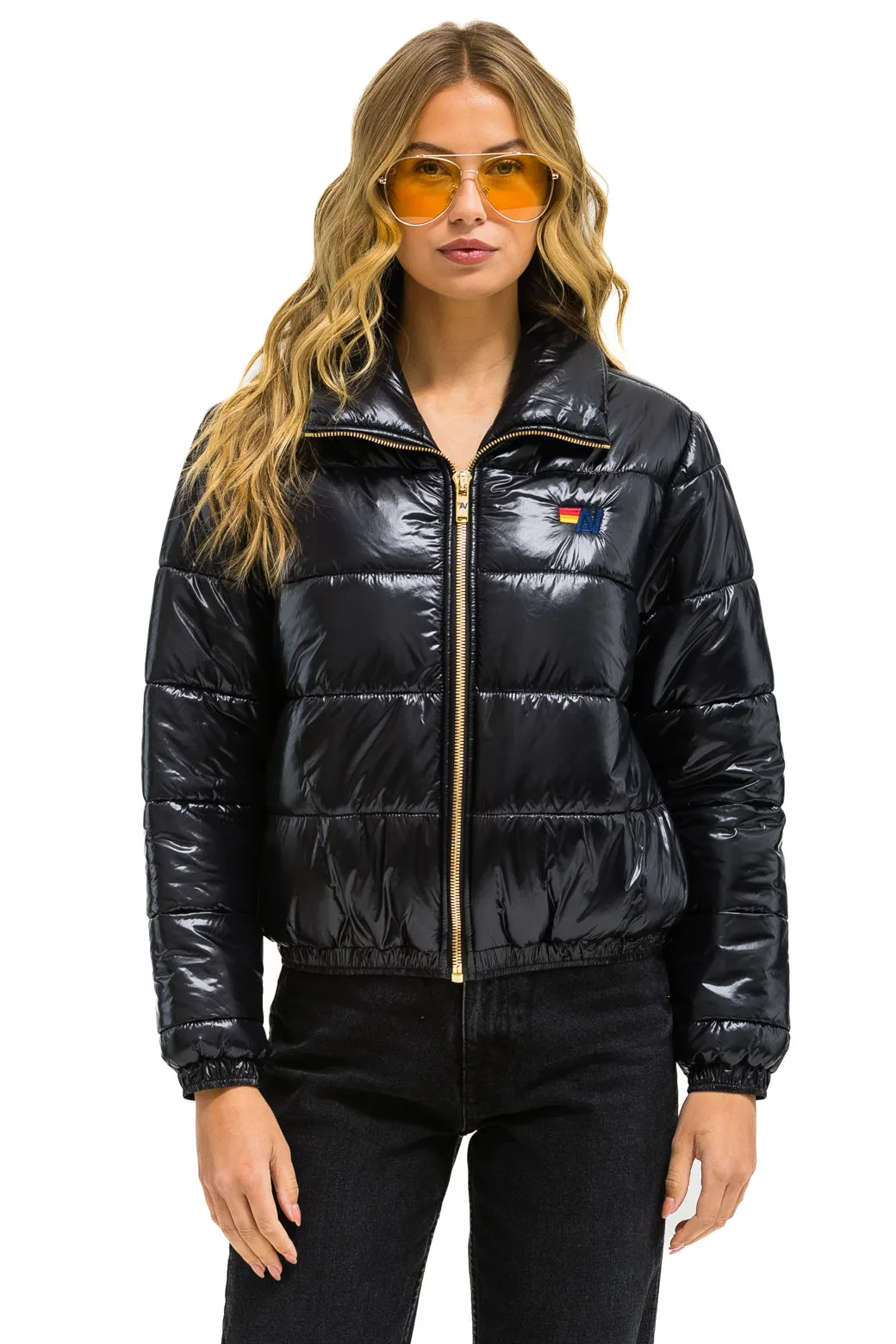 BOLT LUXE APRES PUFFER JACKET - GLOSSY BLACK