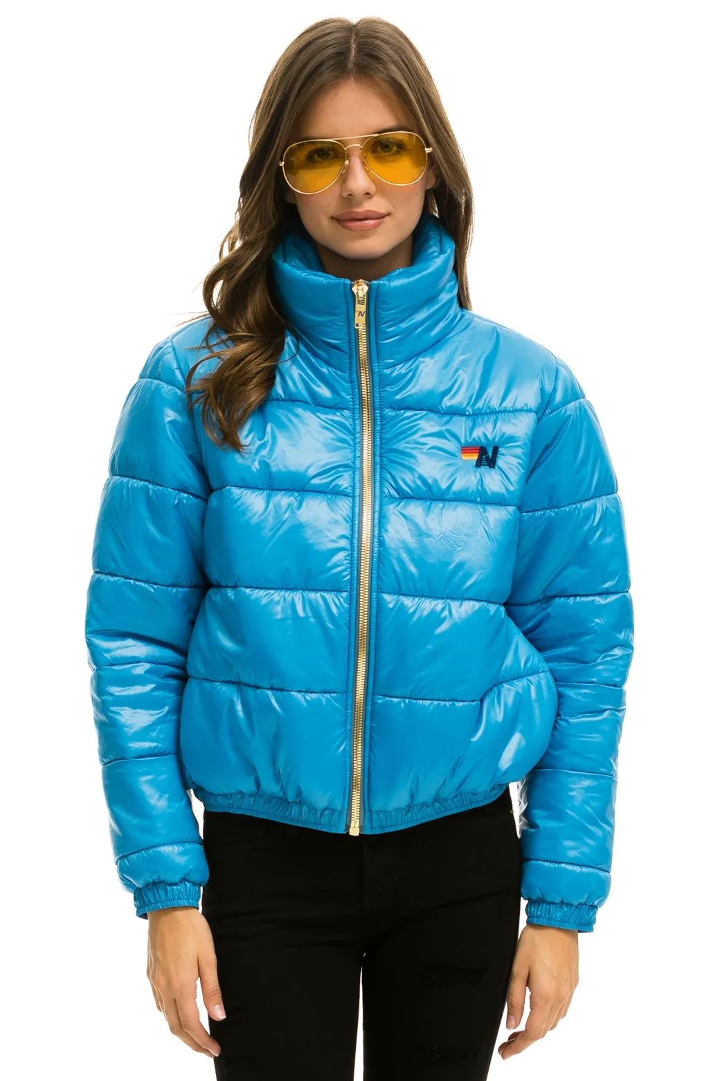 BOLT LUXE APRES PUFFER JACKET - GLOSSY OCEAN