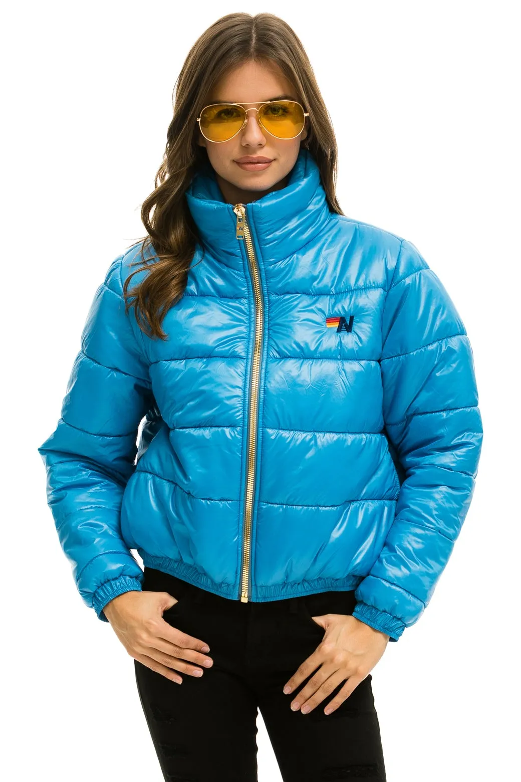 BOLT LUXE APRES PUFFER JACKET - GLOSSY OCEAN