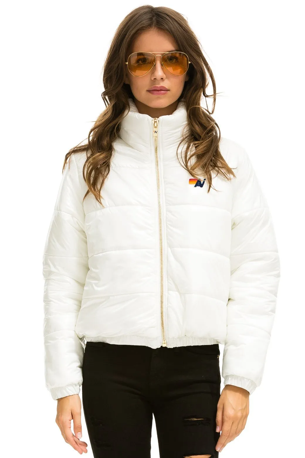 BOLT LUXE APRES PUFFER JACKET - GLOSSY WHITE