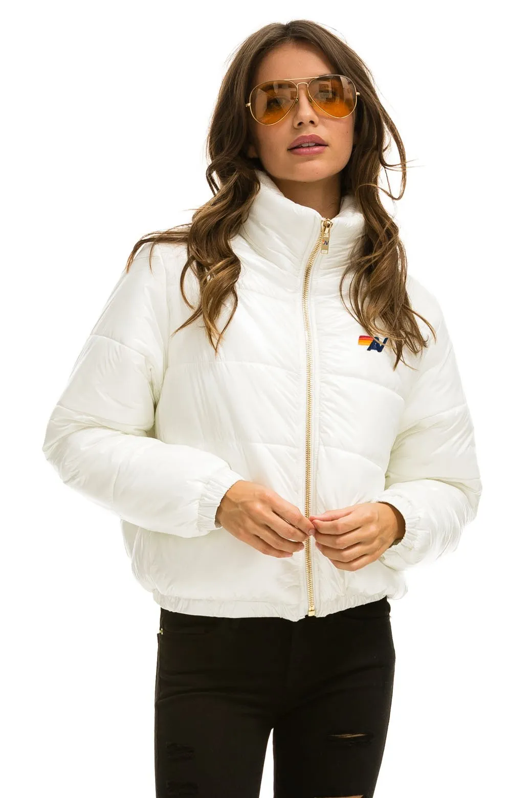 BOLT LUXE APRES PUFFER JACKET - GLOSSY WHITE