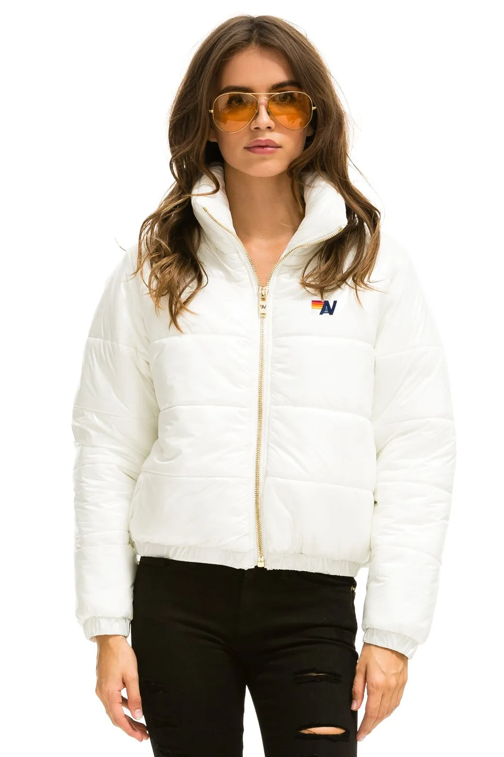 BOLT LUXE APRES PUFFER JACKET - GLOSSY WHITE