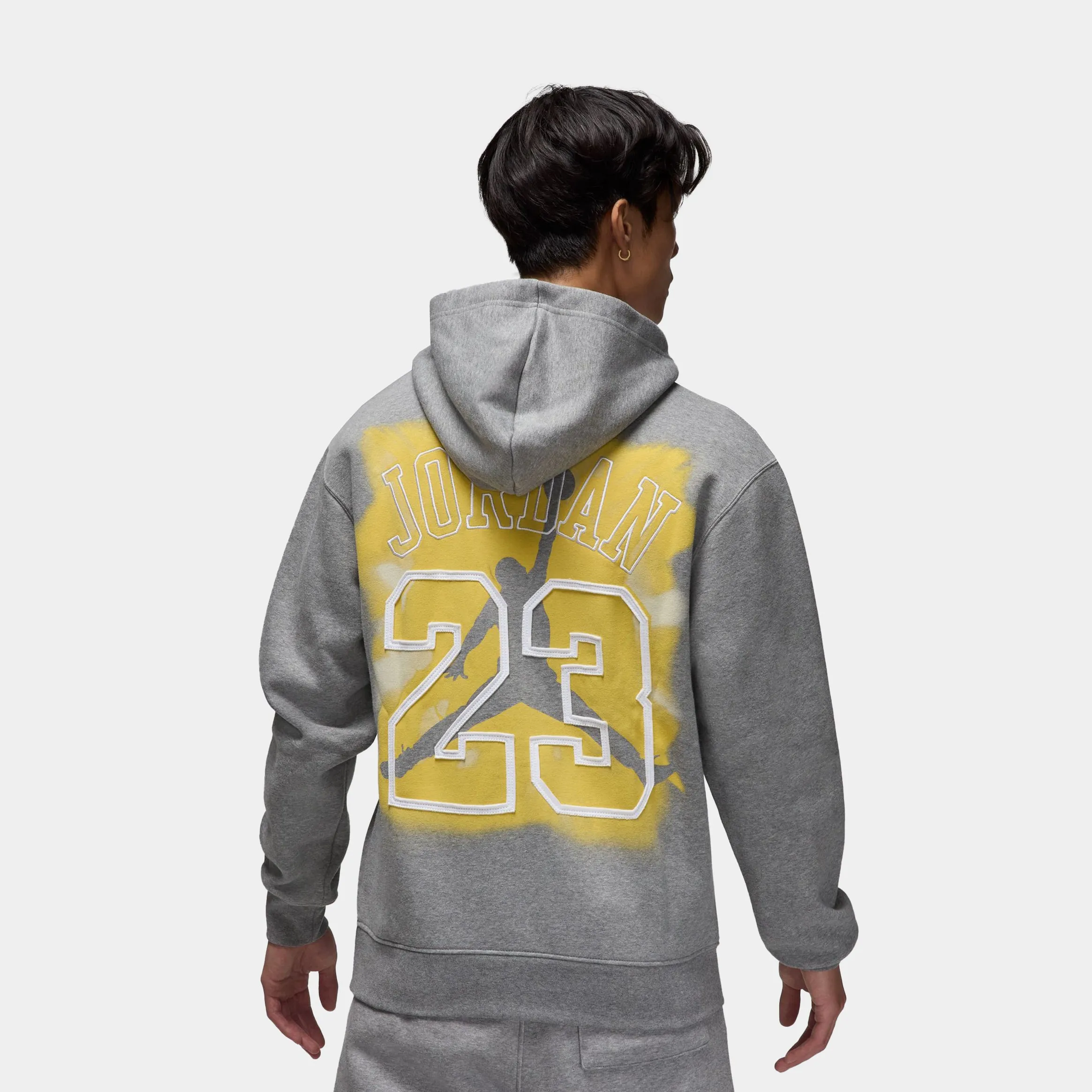 Brooklyn 84 Olympic Fleece Pullover Mens Hoodie (Grey/Gold)