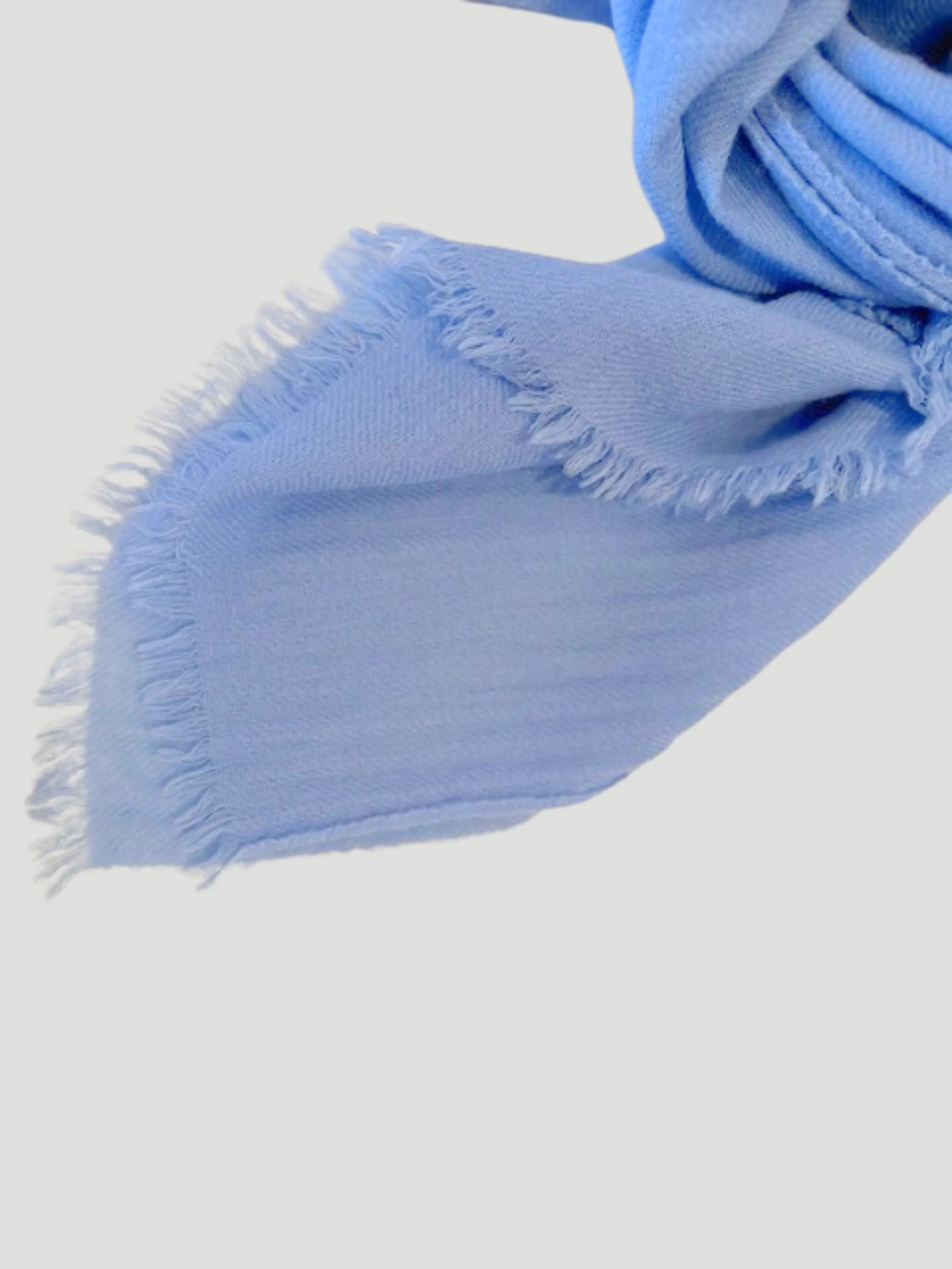 Cassia Quadra Light Blue Cashmere Scarf