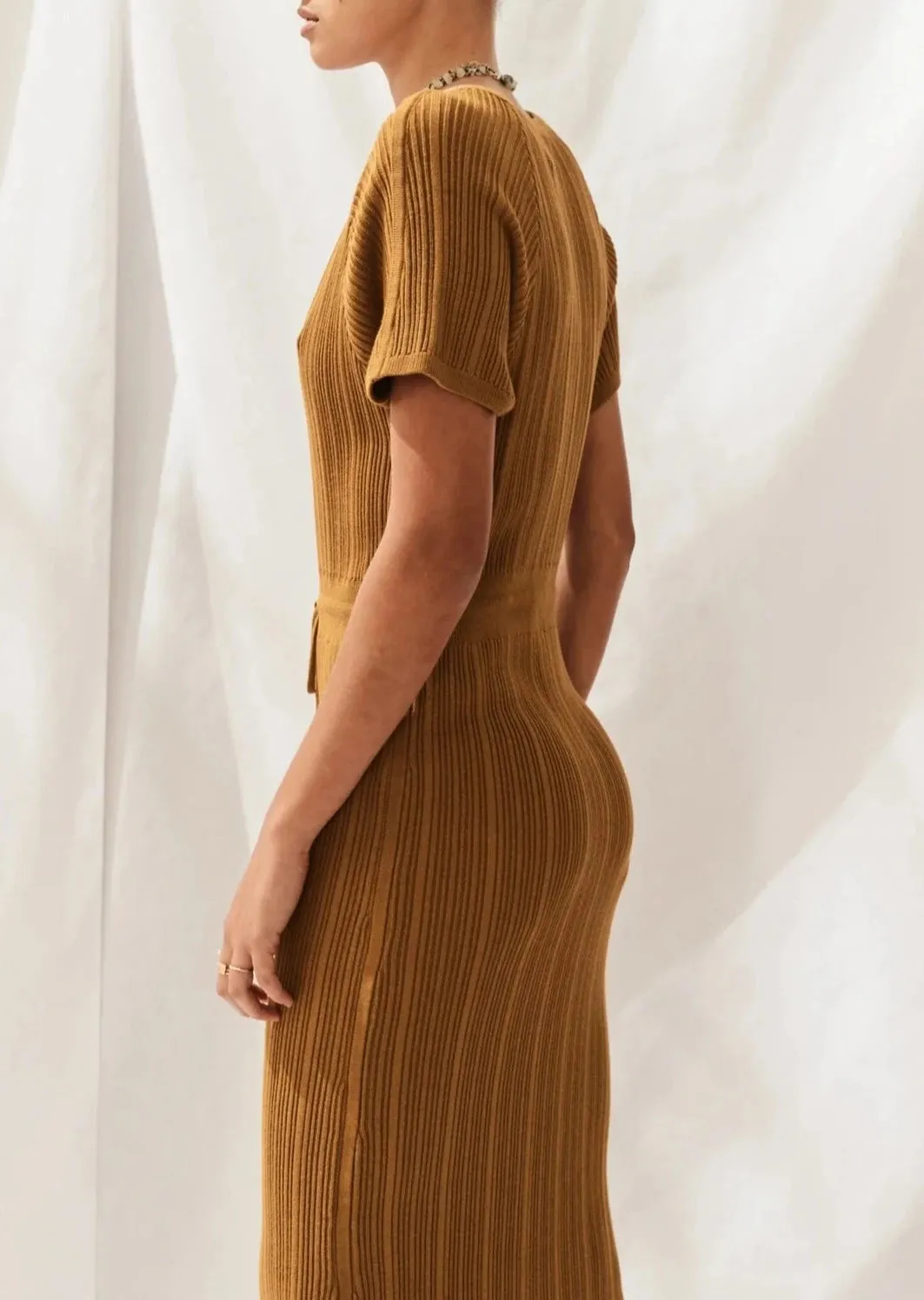 Celoni Dress - Wheat