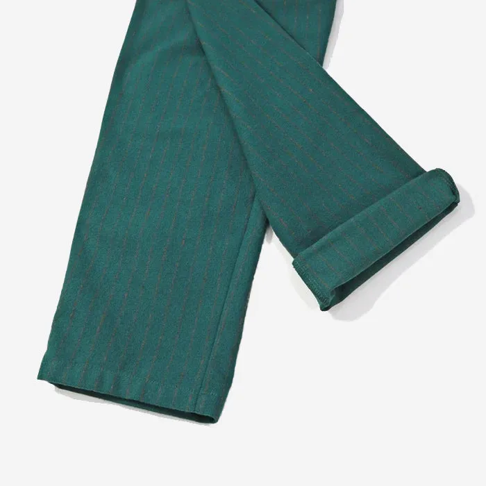 Chef Pants - Green Light Tweed Stripe