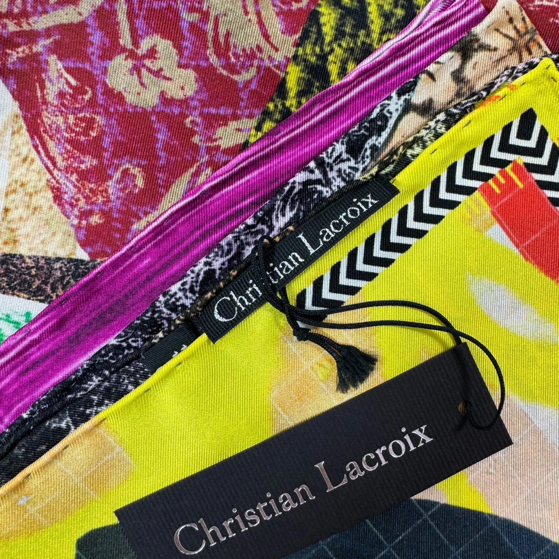 Christian Lacroix Scarf Original Design - Twill Silk Square Foulard