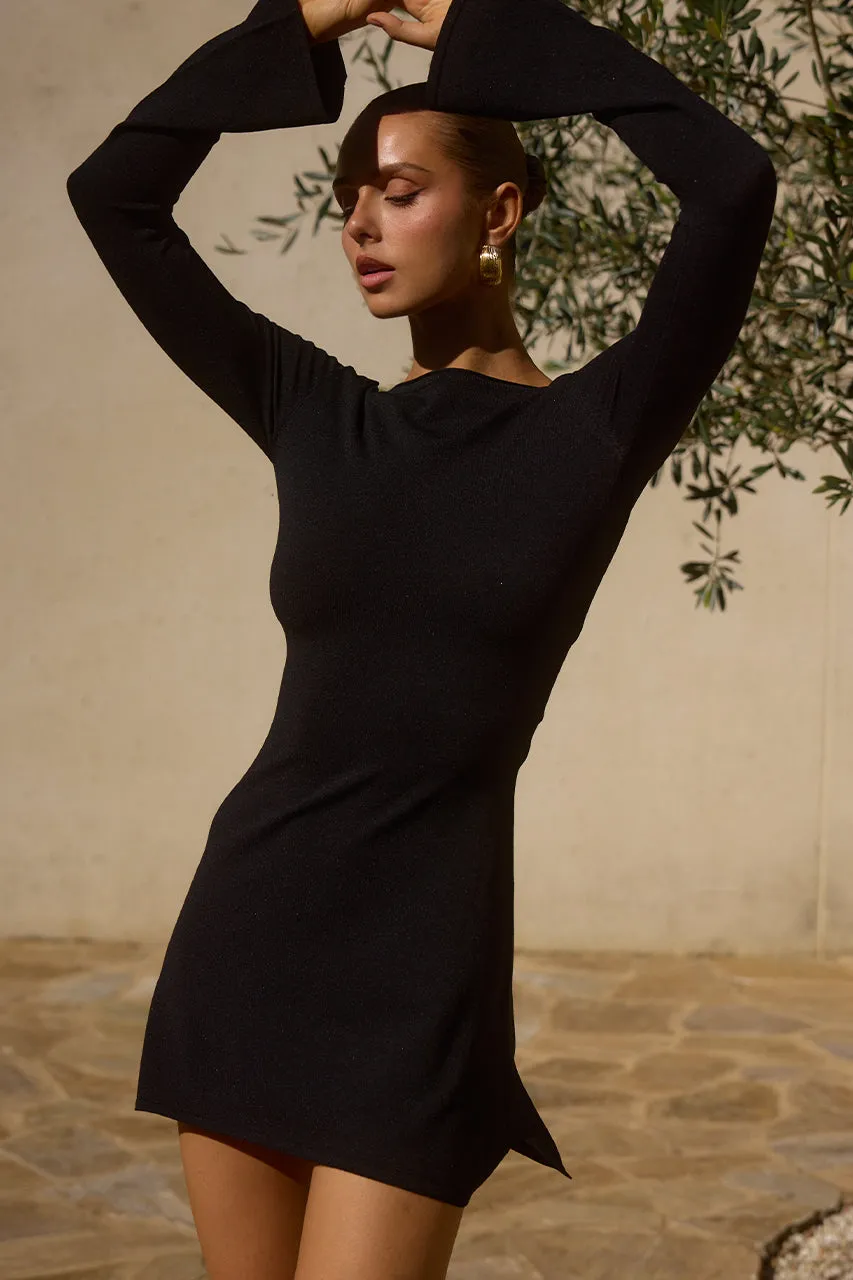 CODA MINI DRESS - BLACK