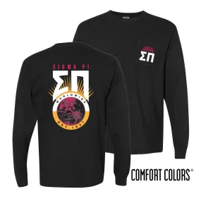 Comfort Colors Retro Worldwide Long Sleeve Tee