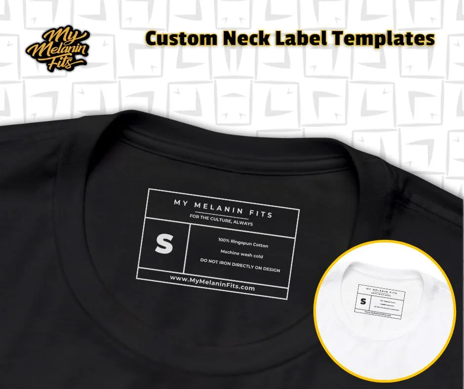 Custom Neck Label Templates