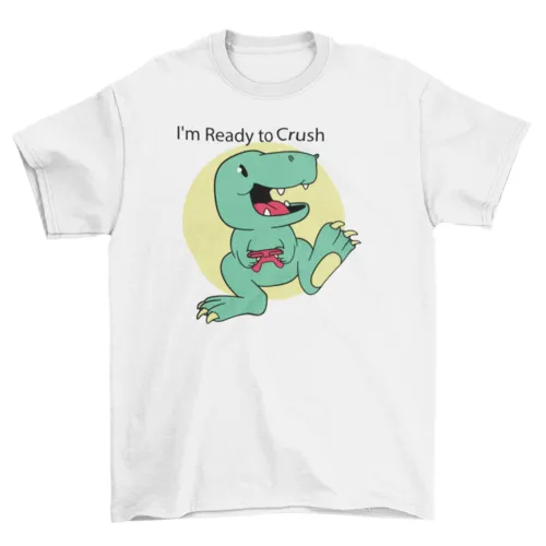 Cute Dino Gamer Tee