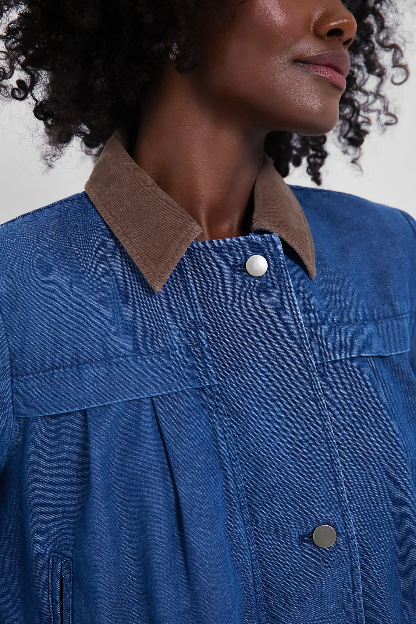 Denim Cropped Connolly Jacket