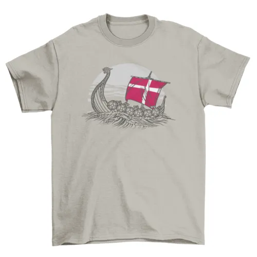 Denmark Viking Ship Tee