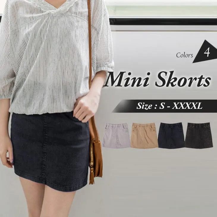 DISTRESSED MINI TUBE SKORTS