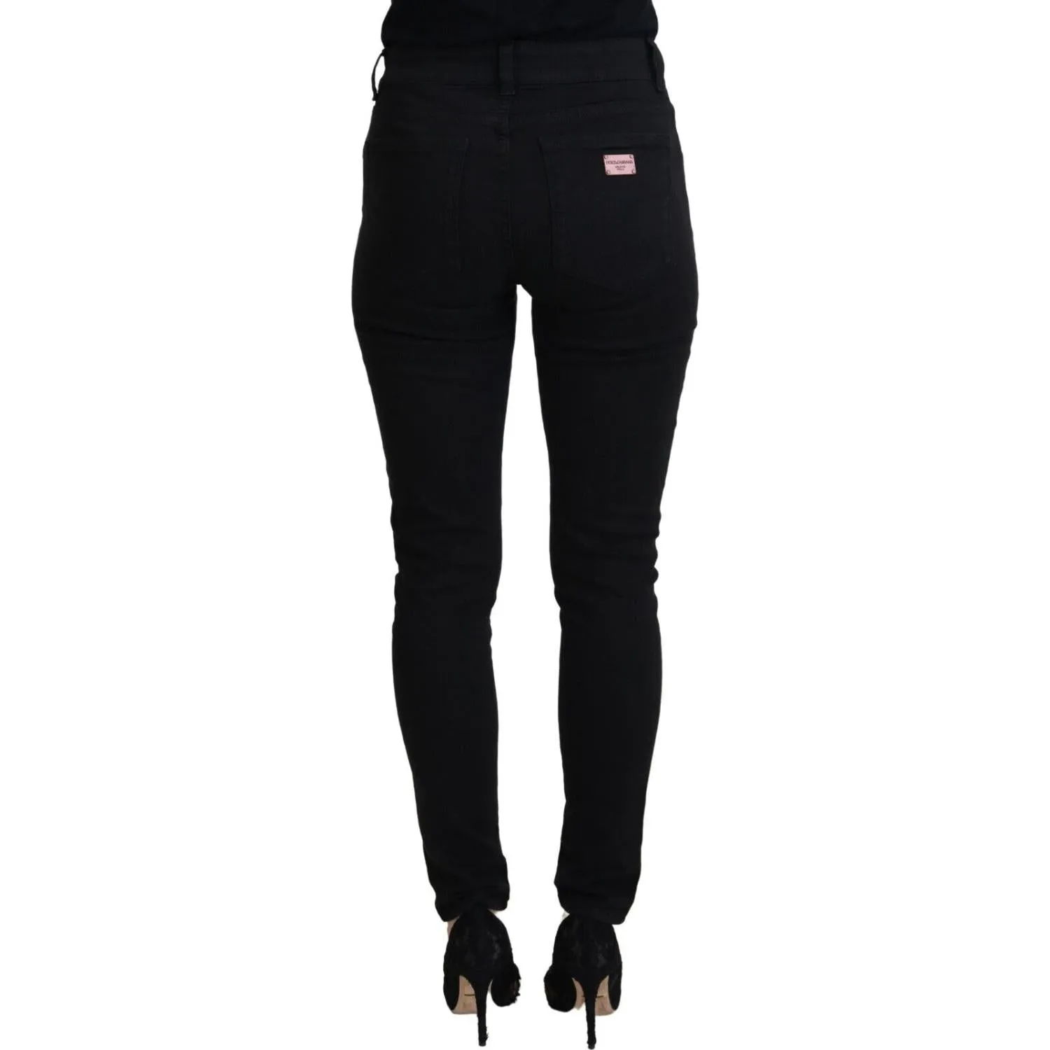 Dolce & Gabbana Elegant Black Denim Pants