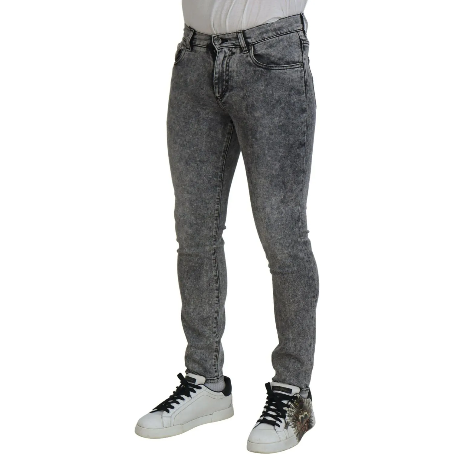 Dolce & Gabbana Elegant Grey Skinny Jeans