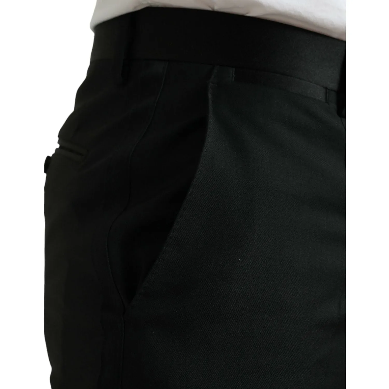 Dolce & Gabbana Elegant Slim Fit Wool Dress Pants