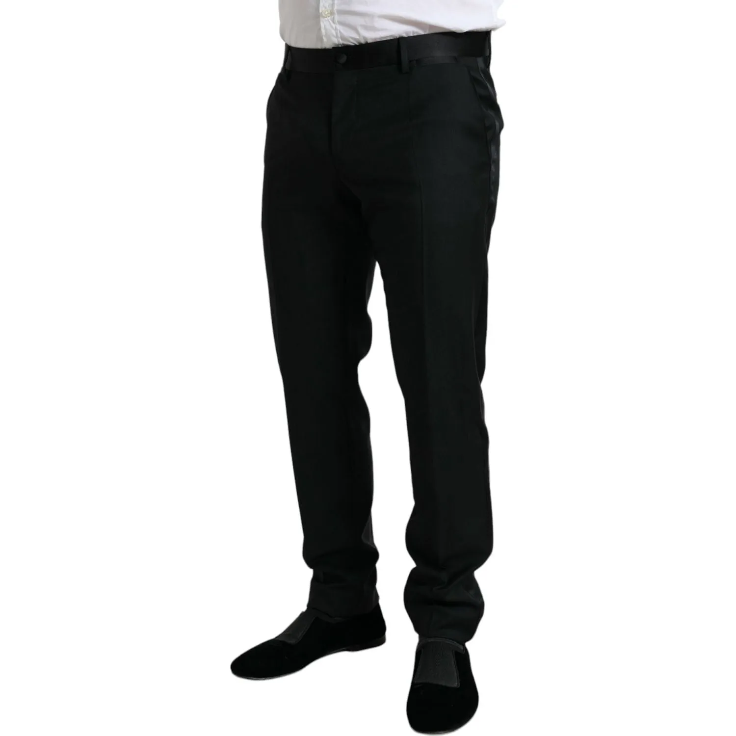 Dolce & Gabbana Elegant Slim Fit Wool Dress Pants