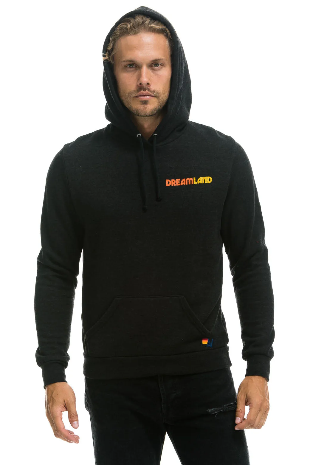 DREAMLAND LOGO PULLOVER HOODIE - BLACK