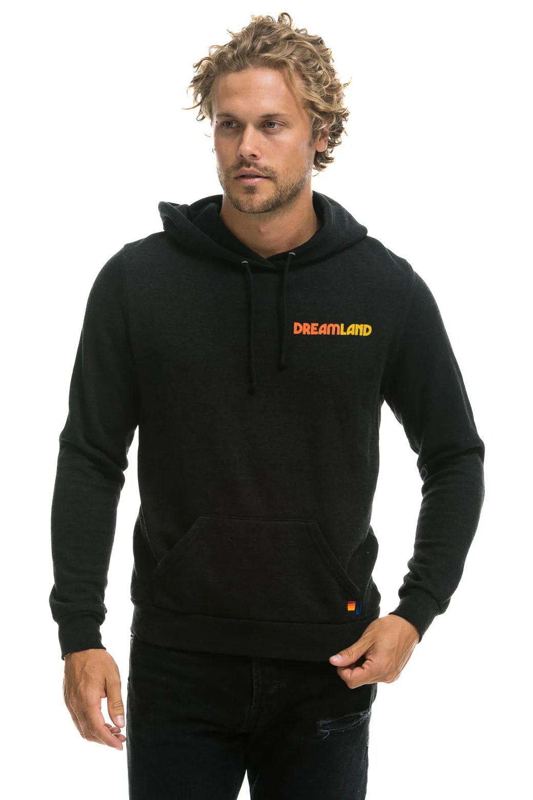 DREAMLAND LOGO PULLOVER HOODIE - BLACK