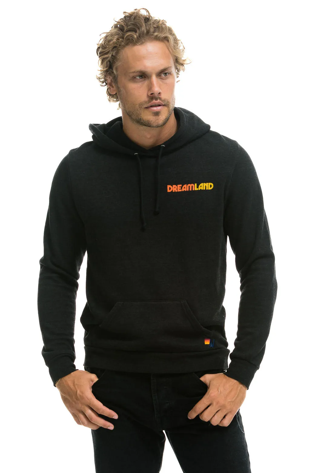 DREAMLAND LOGO PULLOVER HOODIE - BLACK