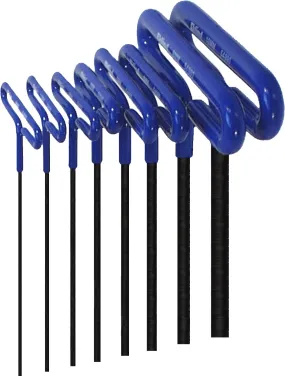 Eklind 55168 8 Pc Cushion Grip 6" Metric Hex T-Key Set