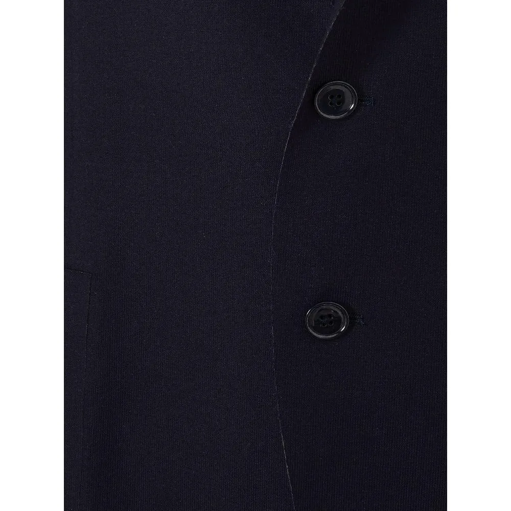 Elegant Blue Cotton Lardini Jacket