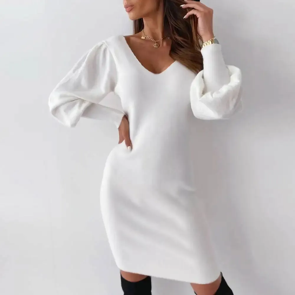 Elegant Mini White Black Party Evening Formal Sexy Slim Fit Club Summer Dress