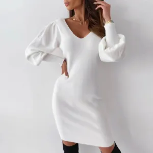 Elegant Mini White Black Party Evening Formal Sexy Slim Fit Club Summer Dress