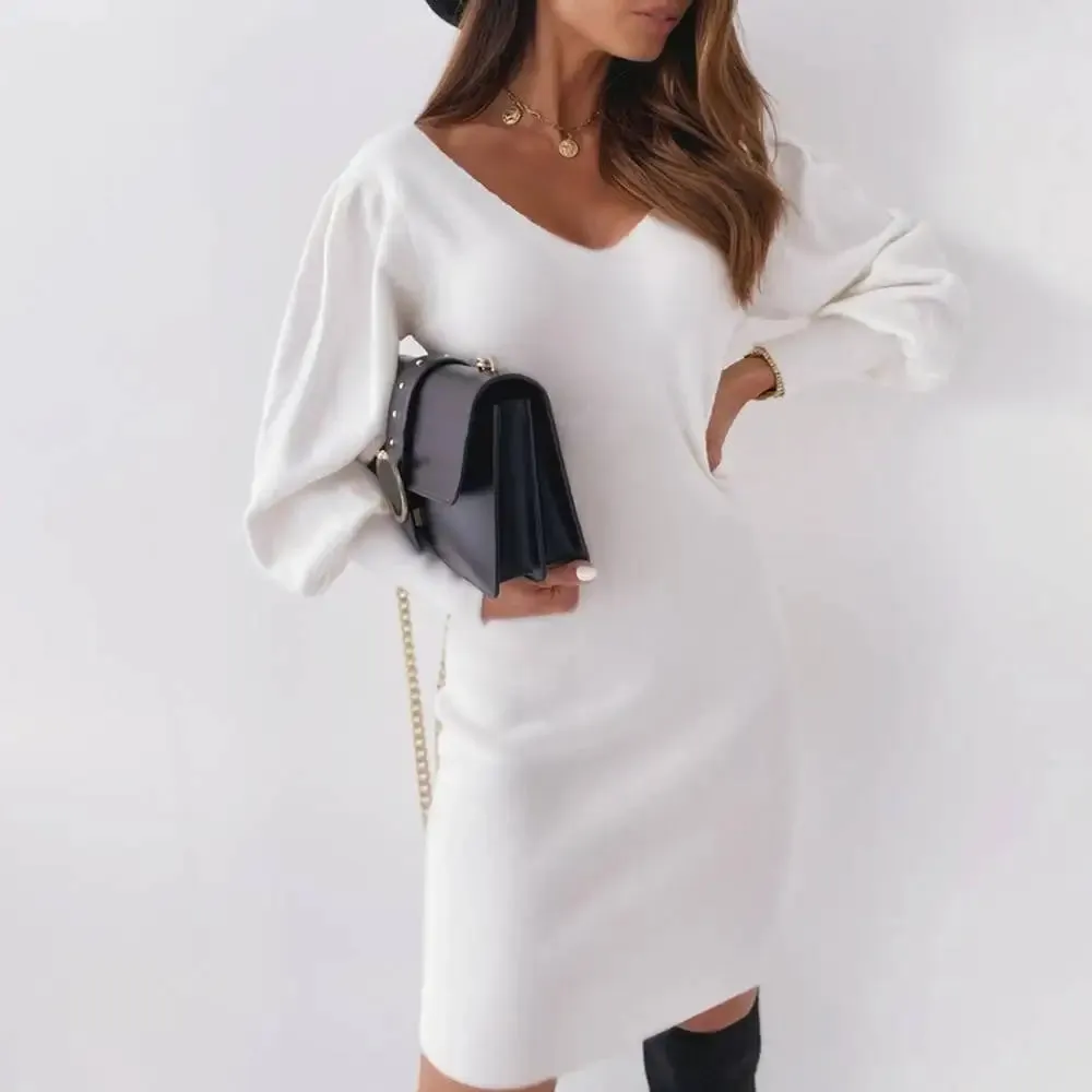 Elegant Mini White Black Party Evening Formal Sexy Slim Fit Club Summer Dress