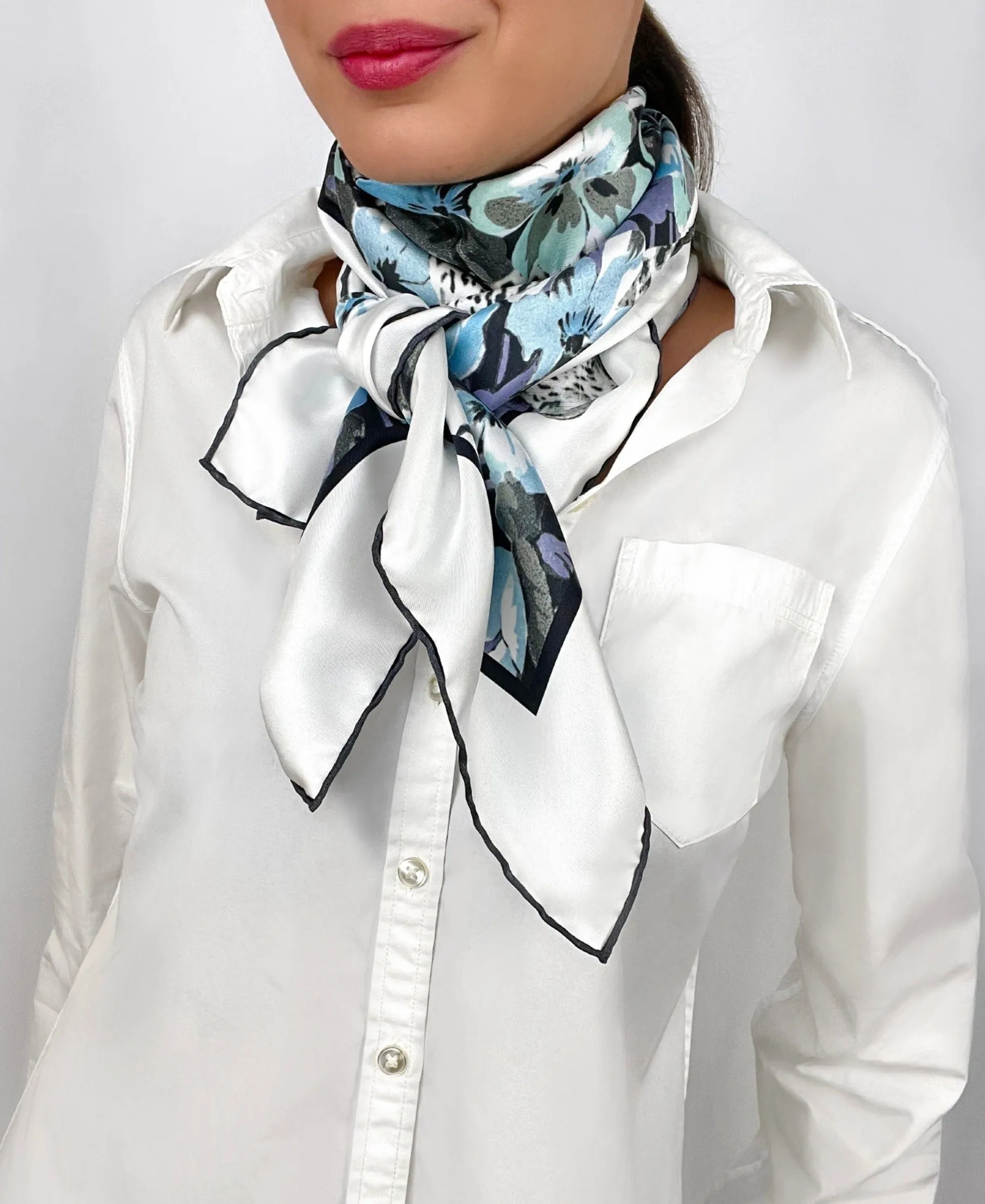 Elwyn New York Leopard Pansy Scarf