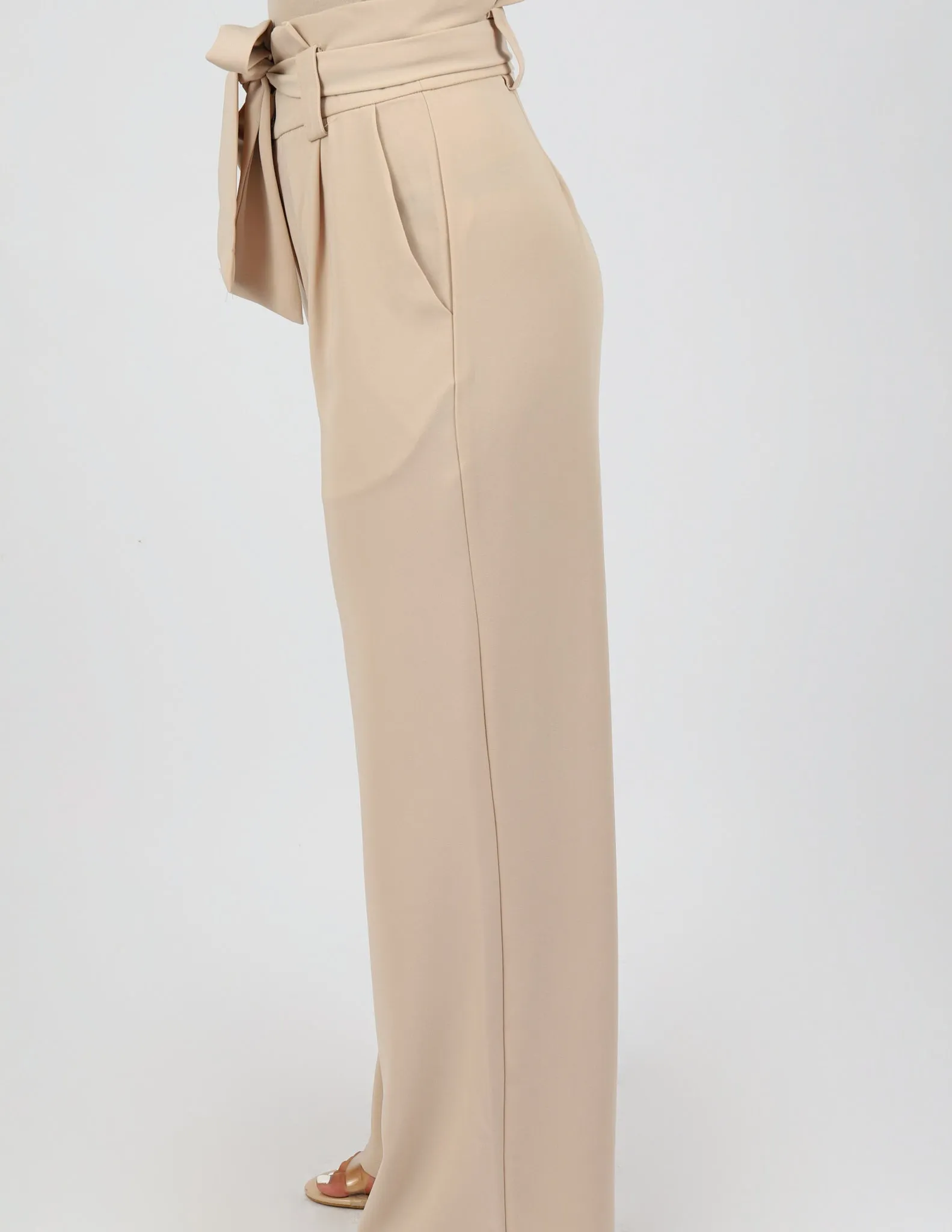 Escape Tailored Wide Ruffle Top Pants