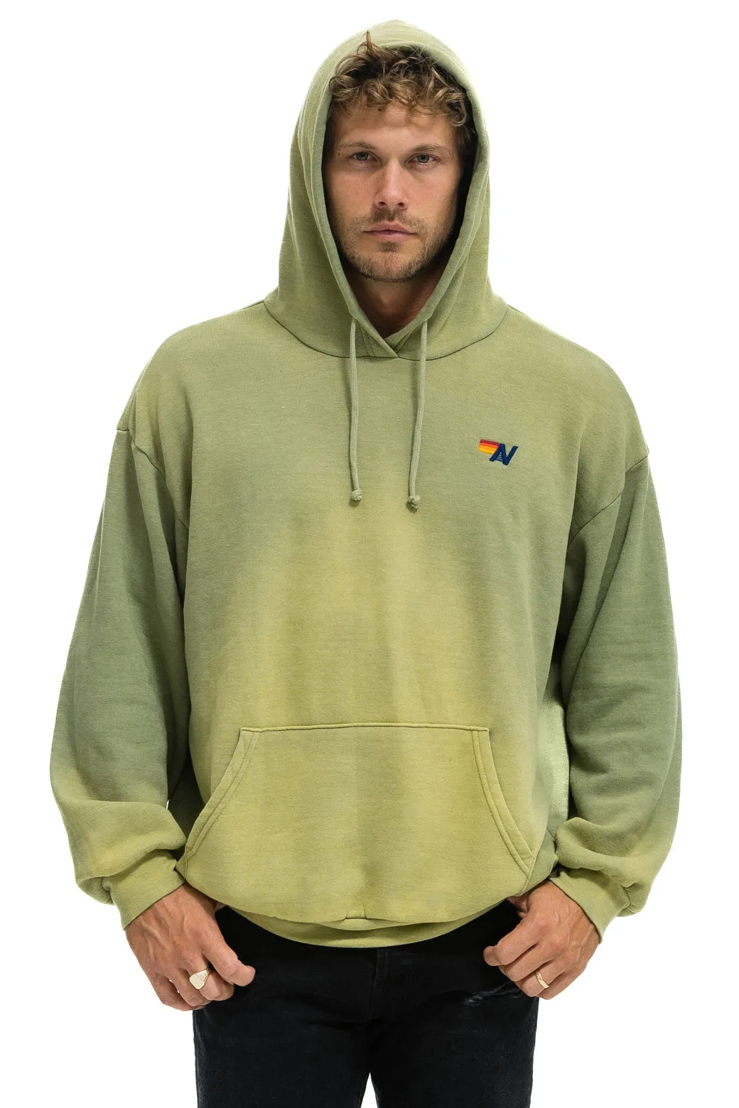 ESSENTIAL RELAXED PULLOVER HOODIE - FADED ARMY