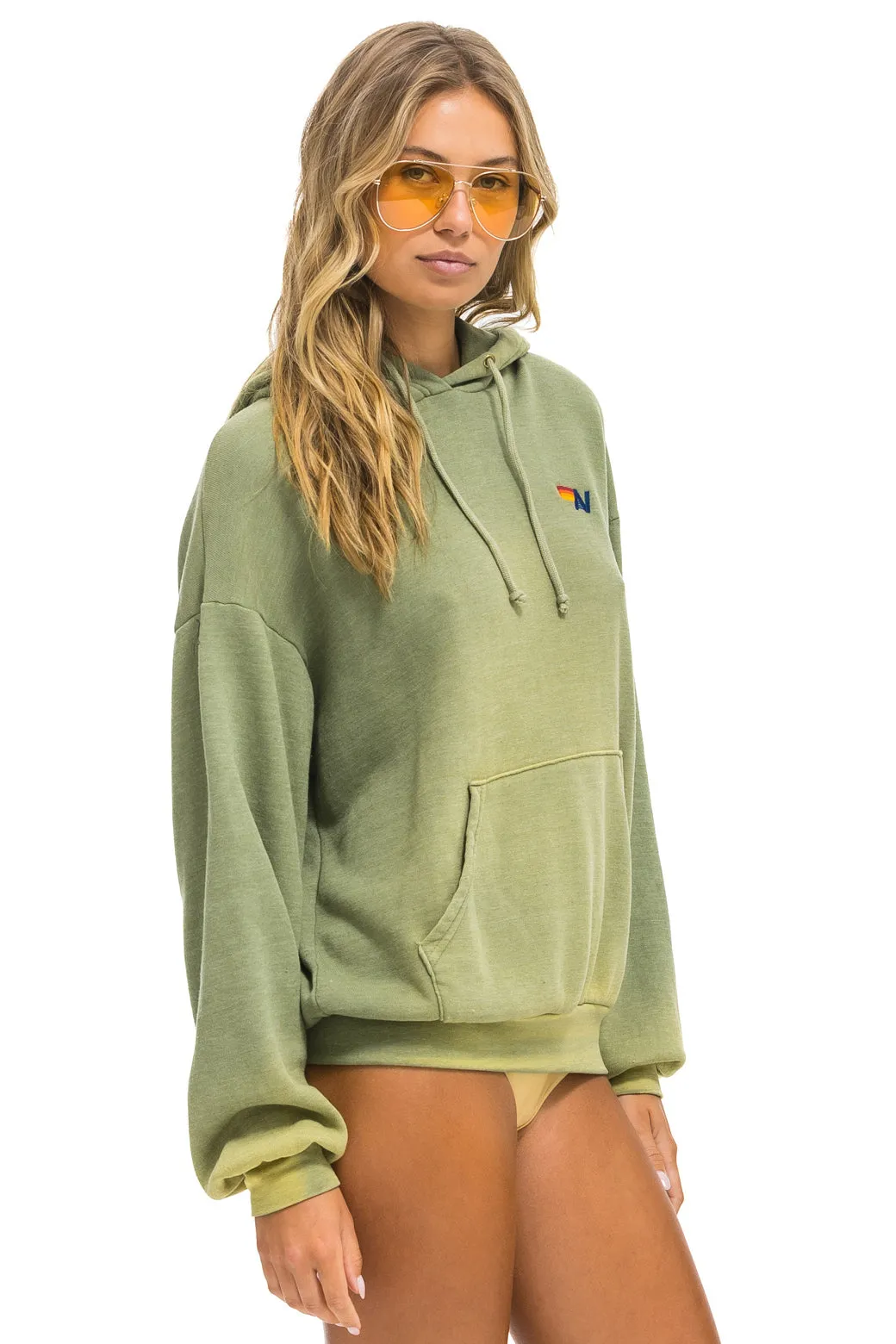 ESSENTIAL RELAXED PULLOVER HOODIE - FADED ARMY