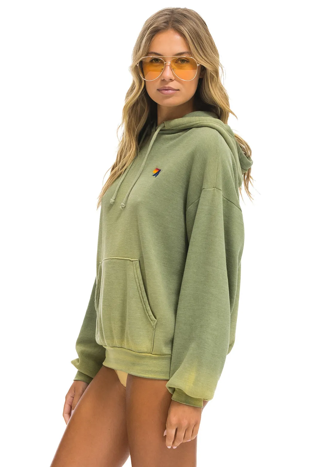 ESSENTIAL RELAXED PULLOVER HOODIE - FADED ARMY