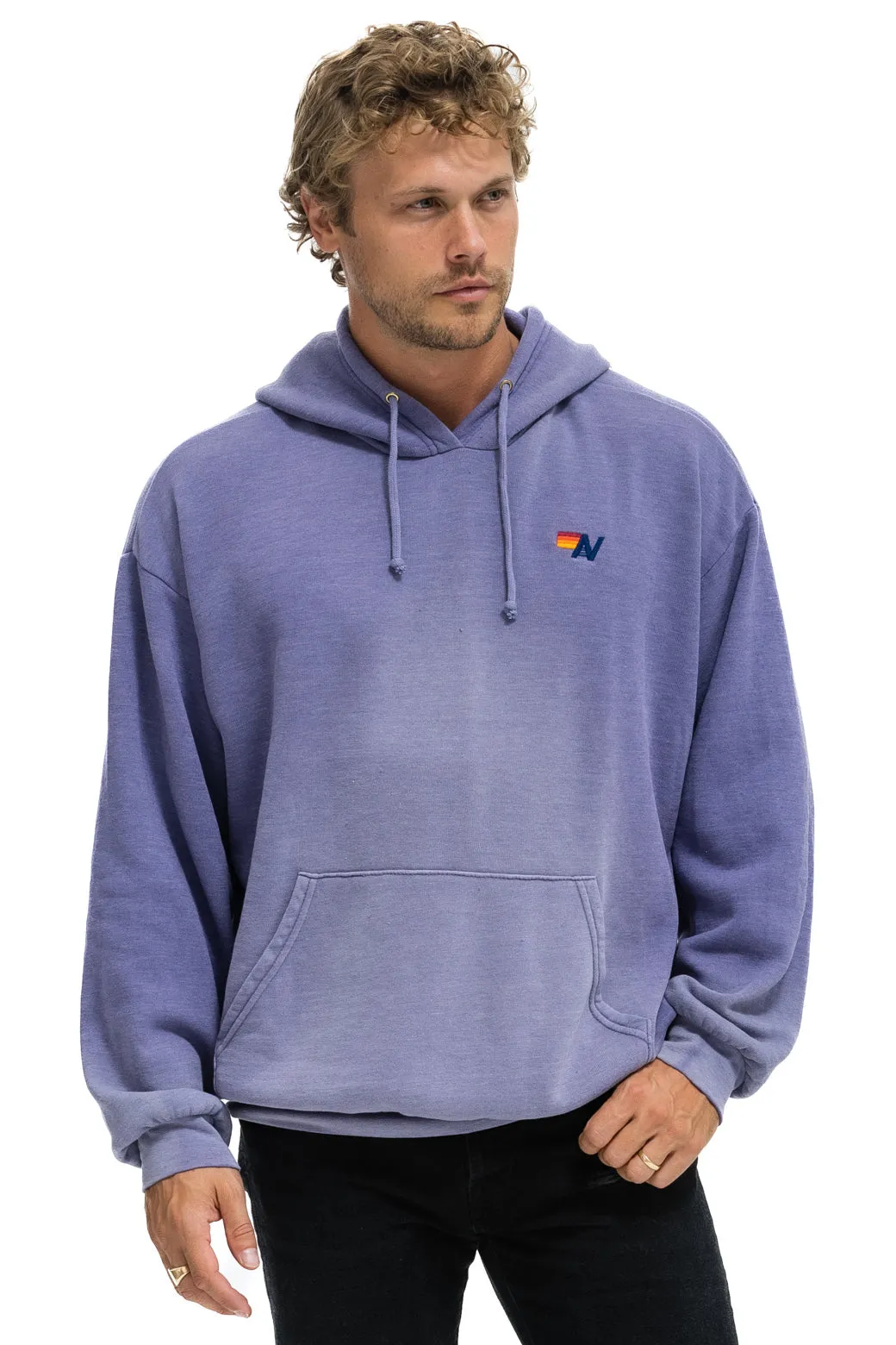 ESSENTIAL RELAXED PULLOVER HOODIE - FADED GRAPE