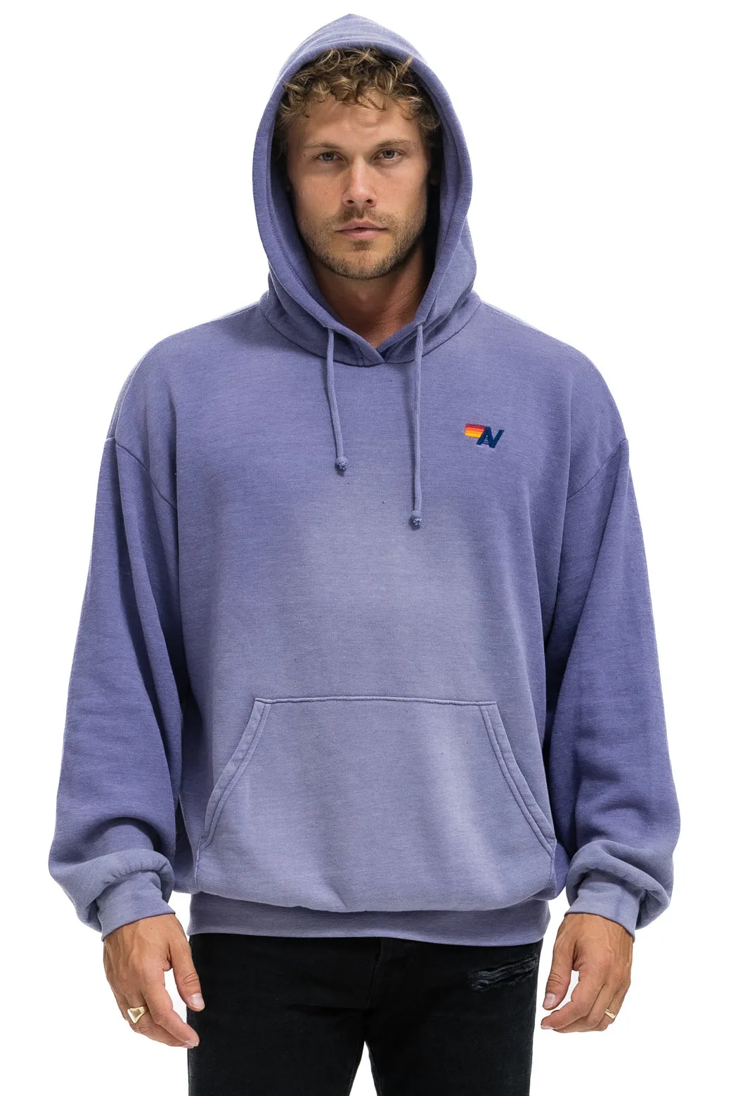 ESSENTIAL RELAXED PULLOVER HOODIE - FADED GRAPE