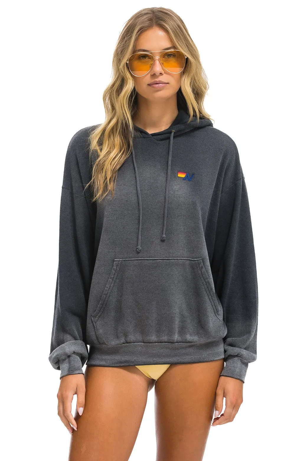 ESSENTIAL RELAXED PULLOVER HOODIE - FADED SMOKE