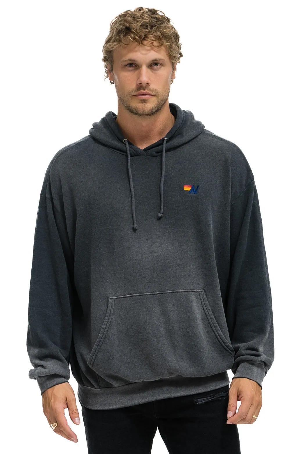 ESSENTIAL RELAXED PULLOVER HOODIE - FADED SMOKE