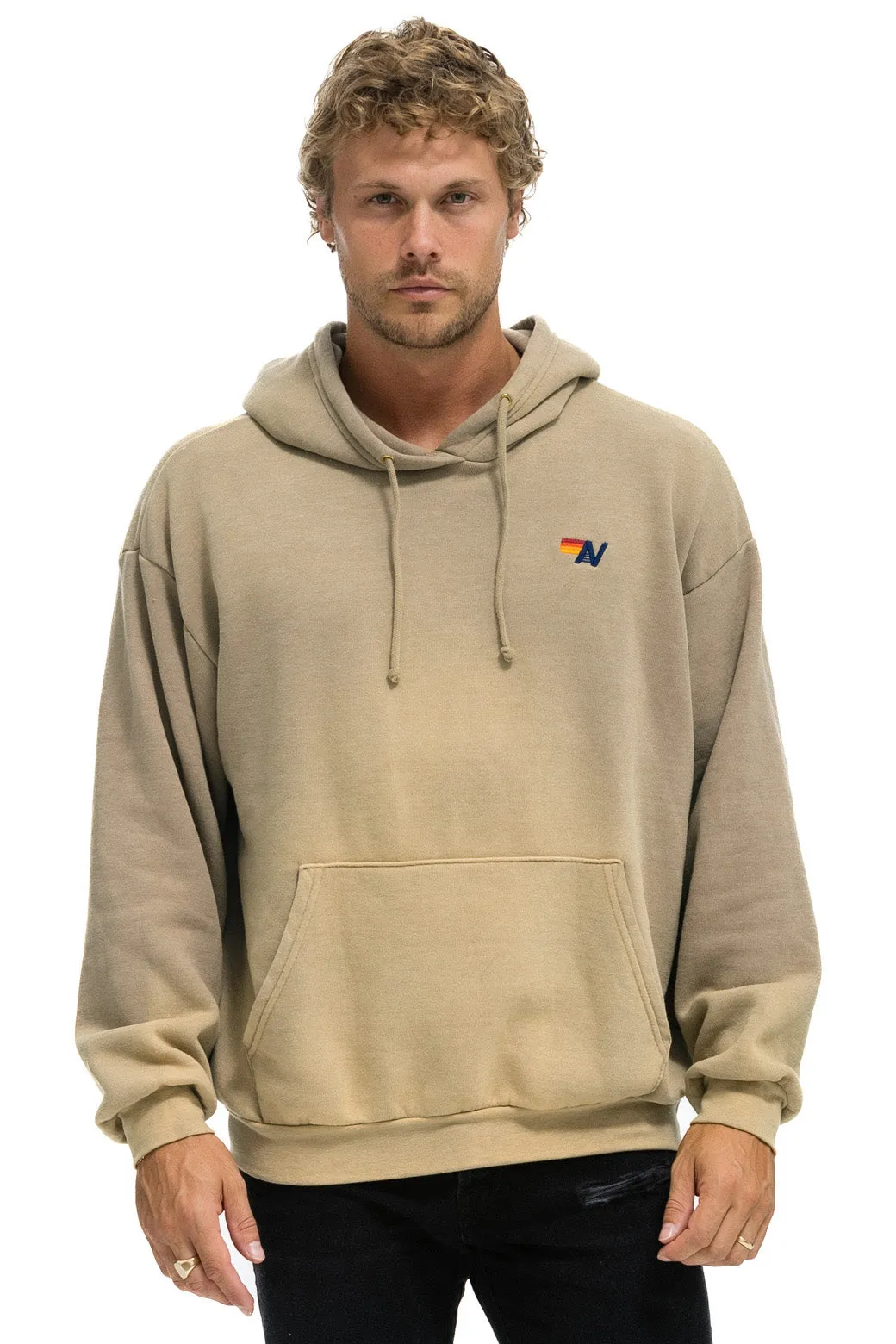 ESSENTIAL RELAXED PULLOVER HOODIE - FADED TAN